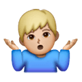 🤷🏼‍♂️ Emoji schulterzuckender Mann: mittelhelle Hautfarbe Samsung One UI 6.1.