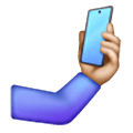Émoji 🤳🏼 Selfie : Peau Moyennement Claire sur Samsung One UI 6.1.