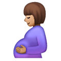 🤰🏽 Emoji schwangere Frau: mittlere Hautfarbe Samsung One UI 6.1.