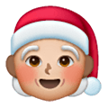 🧑🏼‍🎄 Emoji Weihnachtsperson: mittelhelle Hautfarbe Samsung One UI 6.1.