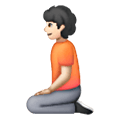 🧎🏻 Emoji Persona De Rodillas: Tono De Piel Claro en Samsung One UI 6.1.