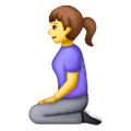 Emoji 🧎‍♀️ Donna Inginocchiata su Samsung One UI 6.1.
