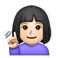 🧏🏻‍♀️ Emoji Mujer Sorda: Tono De Piel Claro en Samsung One UI 6.1.
