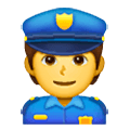 Émoji 👮 Officier De Police sur Samsung One UI 6.1.