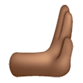 🫸🏾 Emoji Mano Que Empuja Hacia La Derecha: Tono De Piel Oscuro Medio en Samsung One UI 6.1.