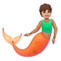 🧜🏽 Emoji Persona Sirena: Tono De Piel Medio en Samsung One UI 6.1.