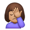 Emoji 🤦🏽‍♀️ Donna Esasperata: Carnagione Olivastra su Samsung One UI 6.1.