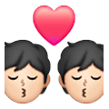 Emoji 💏🏻 Bacio Tra Coppia, Carnagione Chiara su Samsung One UI 6.1.