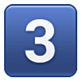 Émoji 3️⃣ Touches : 3 sur Samsung One UI 6.1.