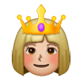 Émoji 👸🏼 Princesse : Peau Moyennement Claire sur Samsung One UI 6.1.