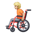 🧑🏼‍🦽 Emoji Person in manuellem Rollstuhl: mittelhelle Hautfarbe Samsung One UI 6.1.