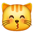 😽 Emoji Rosto De Gato Mandando Um Beijo na Samsung One UI 6.1.