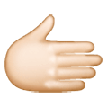 🫱🏻 Emoji Mão Direita: Pele Clara na Samsung One UI 6.1.
