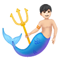 🧜🏻‍♂️ Emoji Sirena Hombre: Tono De Piel Claro en Samsung One UI 6.1.