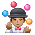 🤹🏽‍♂️ Emoji Homem Malabarista: Pele Morena na Samsung One UI 6.1.