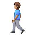 🚶🏽‍♂️ Emoji Hombre Caminando: Tono De Piel Medio en Samsung One UI 6.1.