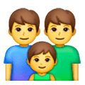 👨‍👨‍👦 Emoji Familie: Mann, Mann und Junge Samsung One UI 6.1.