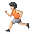 🏃🏻 Emoji Persona Corriendo: Tono De Piel Claro en Samsung One UI 6.1.
