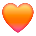🧡 Emoji Coração Laranja na Samsung One UI 6.1.