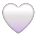 🤍 Emoji weißes Herz Samsung One UI 6.1.
