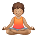 Emoji 🧘🏽 Persona In Posizione Del Loto: Carnagione Olivastra su Samsung One UI 6.1.