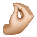 🤌🏼 Emoji zusammengedrückte Finger: mittelhelle Hautfarbe Samsung One UI 6.1.