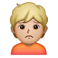 🙍🏼 Emoji Persona Frunciendo El Ceño: Tono De Piel Claro Medio en Samsung One UI 6.1.