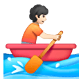 🚣🏻 Emoji Persona Remando En Un Bote: Tono De Piel Claro en Samsung One UI 6.1.