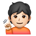 🧏🏻 Emoji gehörlose Person: helle Hautfarbe Samsung One UI 6.1.