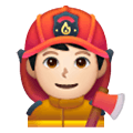 Emoji 👨🏻‍🚒 Pompiere Uomo: Carnagione Chiara su Samsung One UI 6.1.