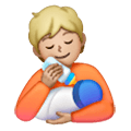 🧑🏼‍🍼 Emoji stillende Person: mittelhelle Hautfarbe Samsung One UI 6.1.