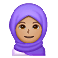 🧕🏽 Emoji Mulher Com Véu: Pele Morena na Samsung One UI 6.1.