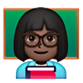 👩🏿‍🏫 Emoji Profesora: Tono De Piel Oscuro en Samsung One UI 6.1.
