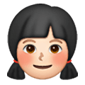 👧🏻 Emoji Niña: Tono De Piel Claro en Samsung One UI 6.1.