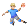 🤾🏼‍♂️ Emoji Handballspieler: mittelhelle Hautfarbe Samsung One UI 6.1.