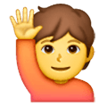 Emoji 🙋 Persona Con Mano Alzata su Samsung One UI 6.1.