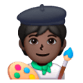 🧑🏿‍🎨 Emoji Künstler(in): dunkle Hautfarbe Samsung One UI 6.1.