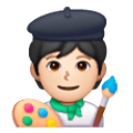 Emoji 🧑🏻‍🎨 Artista: Carnagione Chiara su Samsung One UI 6.1.