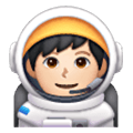 👨🏻‍🚀 Emoji Astronauta Homem: Pele Clara na Samsung One UI 6.1.