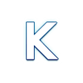 Émoji 🇰 Symbole indicateur régional lettre K sur Samsung One UI 6.1.