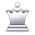 ♕ Emoji Reina del ajedrez blanco en Samsung One UI 6.1.