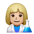 👩🏼‍🔬 Emoji Cientista Mulher: Pele Morena Clara na Samsung One UI 6.1.