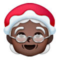 Emoji 🤶🏿 Mamma Natale: Carnagione Scura su Samsung One UI 6.1.