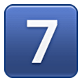 Emoji 7️⃣ Tasto: 7 su Samsung One UI 6.1.