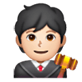 🧑🏻‍⚖️ Emoji Juez: Tono De Piel Claro en Samsung One UI 6.1.