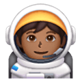🧑🏾‍🚀 Emoji Astronauta: Pele Morena Escura na Samsung One UI 6.1.