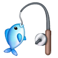 Emoji 🎣 Canna Da Pesca su Samsung One UI 6.1.