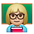 👩🏼‍🏫 Emoji Profesora: Tono De Piel Claro Medio en Samsung One UI 6.1.