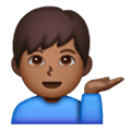 Emoji 💁🏾‍♂️ Uomo Con Suggerimento: Carnagione Abbastanza Scura su Samsung One UI 6.1.