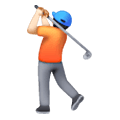 Emoji 🏌🏻 Persona Che Gioca A Golf: Carnagione Chiara su Samsung One UI 6.1.